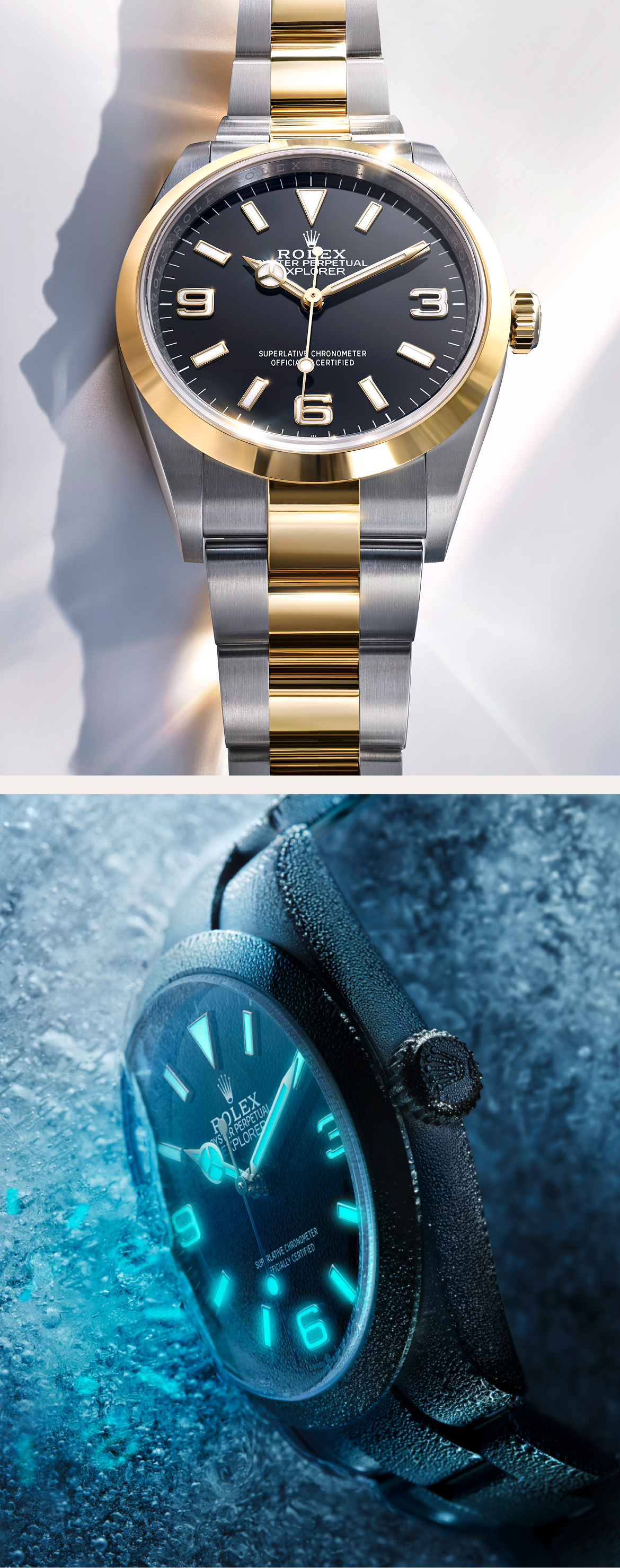 Rolex Explorer Landing content