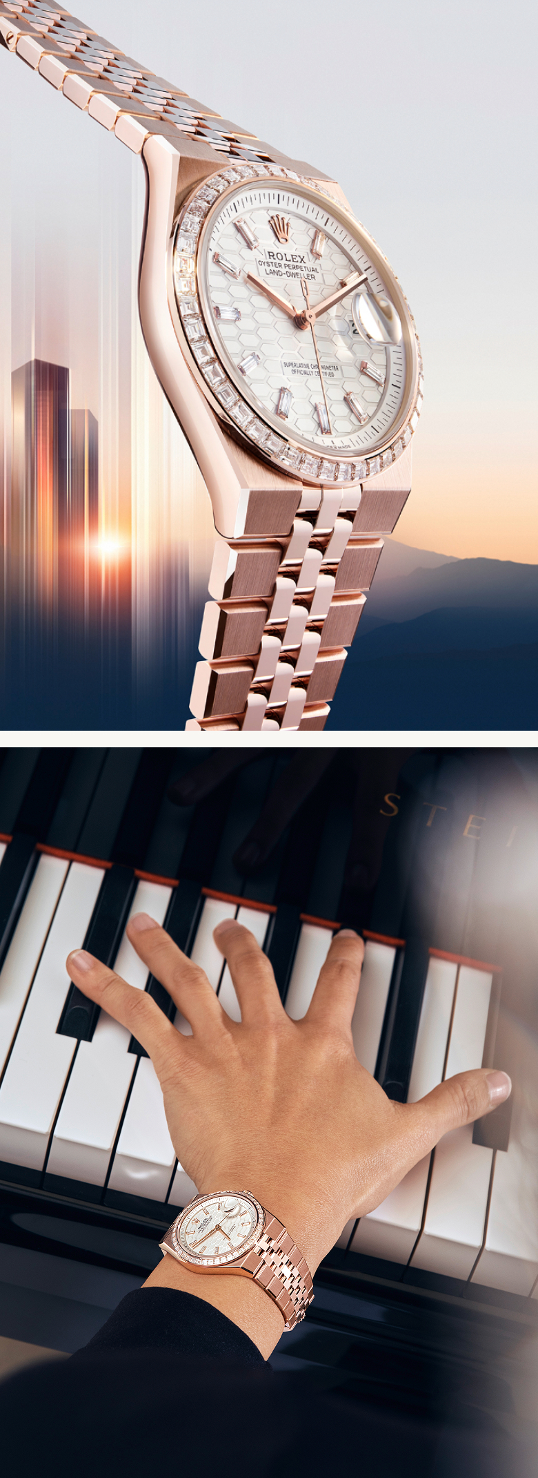 Rolex Land-Dweller Landing content
