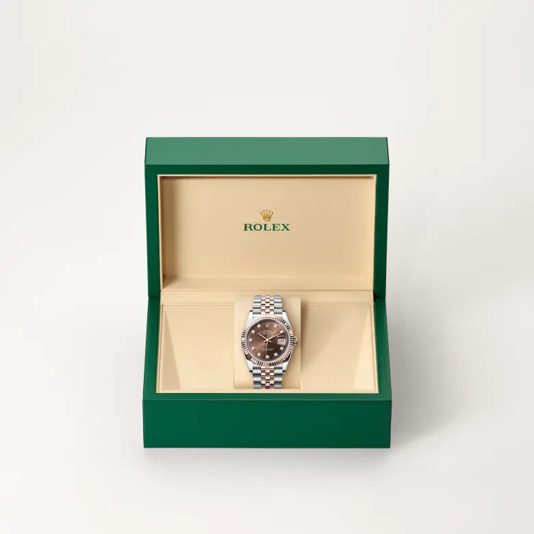 rolex Datejust in Everose Rolesor - combination of Oystersteel and Everose gold, M126231-0053 - Croesus