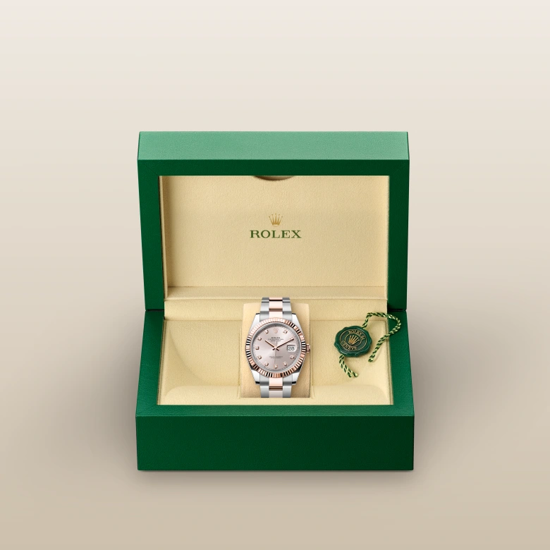 rolex Datejust in Everose Rolesor - combination of Oystersteel and Everose gold, M126331-0007 - Croesus
