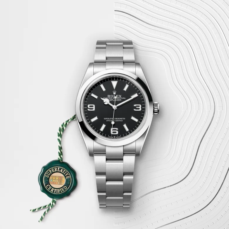 rolex Explorer in Oystersteel, M124270-0001 - Croesus