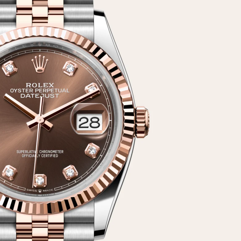 rolex Datejust in Everose Rolesor - combination of Oystersteel and Everose gold, M126231-0053 - Croesus
