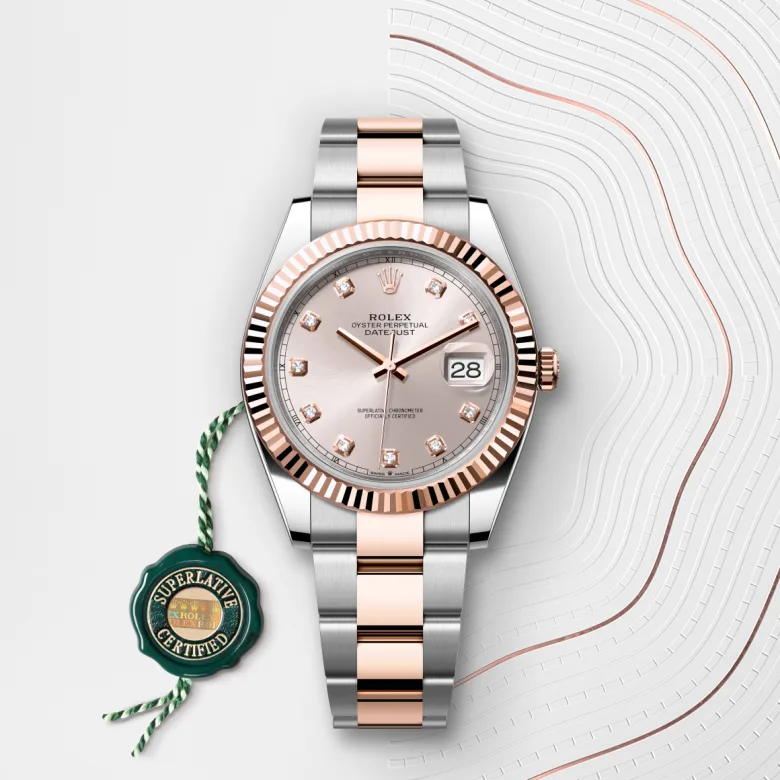 rolex Datejust in Everose Rolesor - combination of Oystersteel and Everose gold, M126331-0007 - Croesus