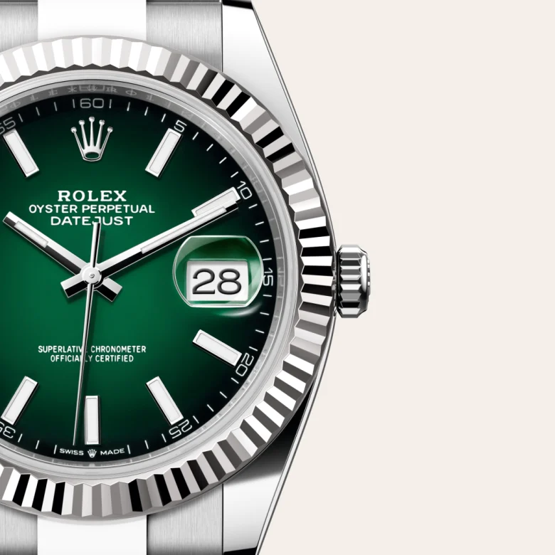 rolex Datejust in White Rolesor - combination of Oystersteel and white gold, M126334-0033 - Croesus