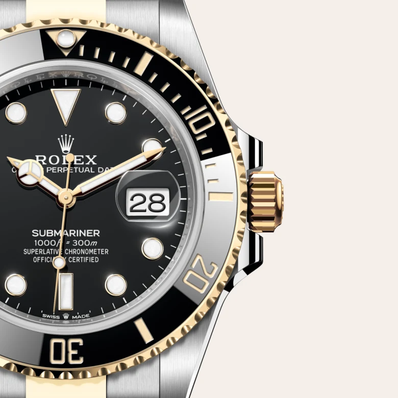 rolex Submariner in Yellow Rolesor - combination of Oystersteel and yellow gold, M126613LN-0002 - Croesus
