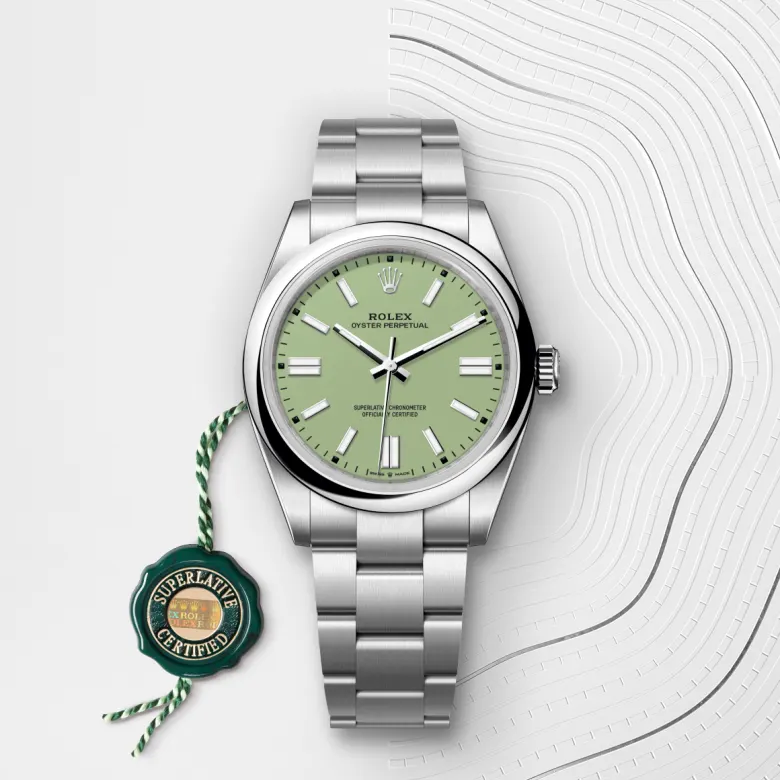 rolex Oyster Perpetual in Oystersteel, M134300-0006 - Croesus