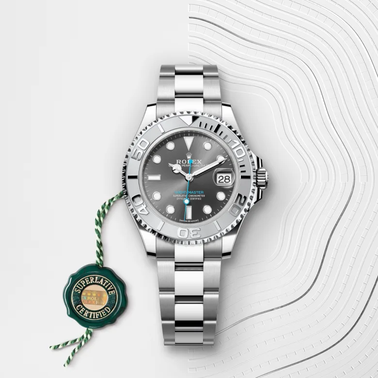 rolex Yacht-Master in Rolesium - combination of Oystersteel and platinum, M268622-0002 - Croesus