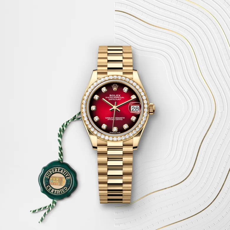 rolex Datejust in 18 ct yellow gold, M278288RBR-0041 - Croesus
