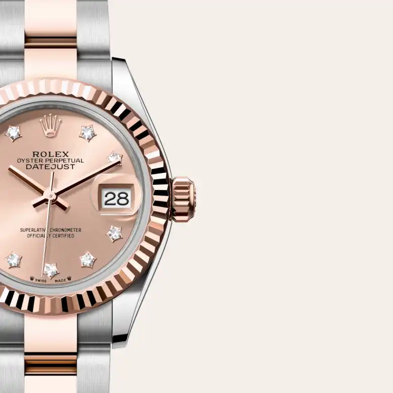 rolex Lady-Datejust in Everose Rolesor - combination of Oystersteel and Everose gold, M279171-0028 - Croesus