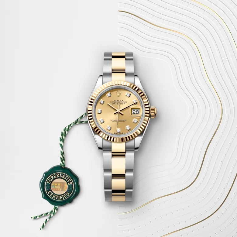 rolex Lady-Datejust in Yellow Rolesor - combination of Oystersteel and yellow gold, M279173-0012 - Croesus