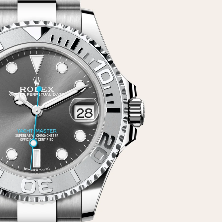 rolex Yacht-Master in Rolesium - combination of Oystersteel and platinum, M268622-0002 - Croesus
