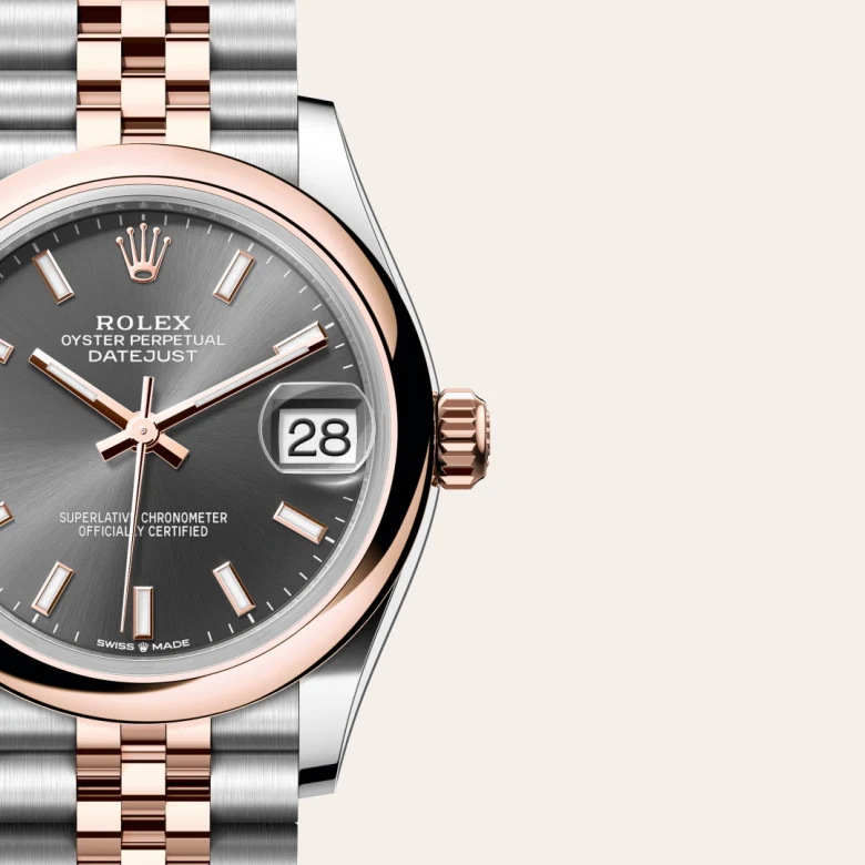 rolex Datejust in Everose Rolesor - combination of Oystersteel and Everose gold, M278241-0018 - Croesus