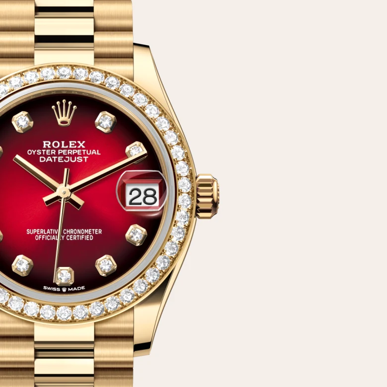 rolex Datejust in 18 ct yellow gold, M278288RBR-0041 - Croesus