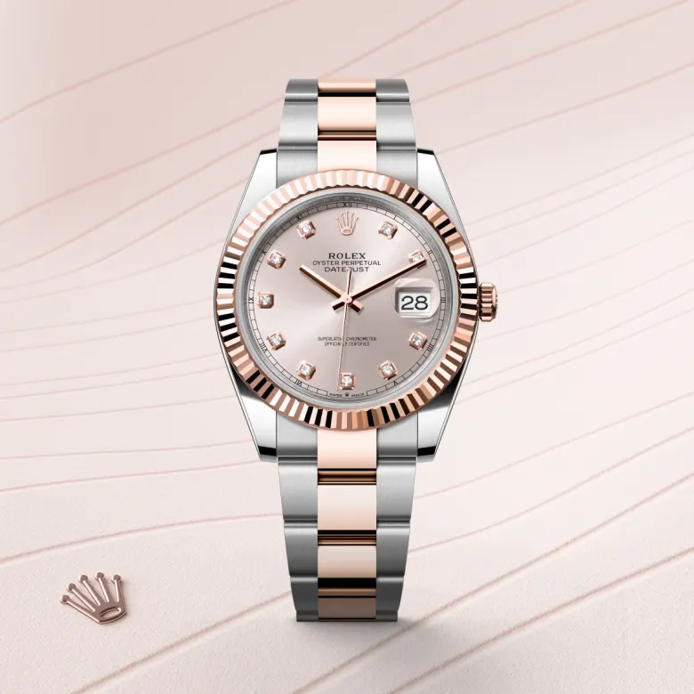 rolex Datejust in Everose Rolesor - combination of Oystersteel and Everose gold, M126331-0007 - Croesus