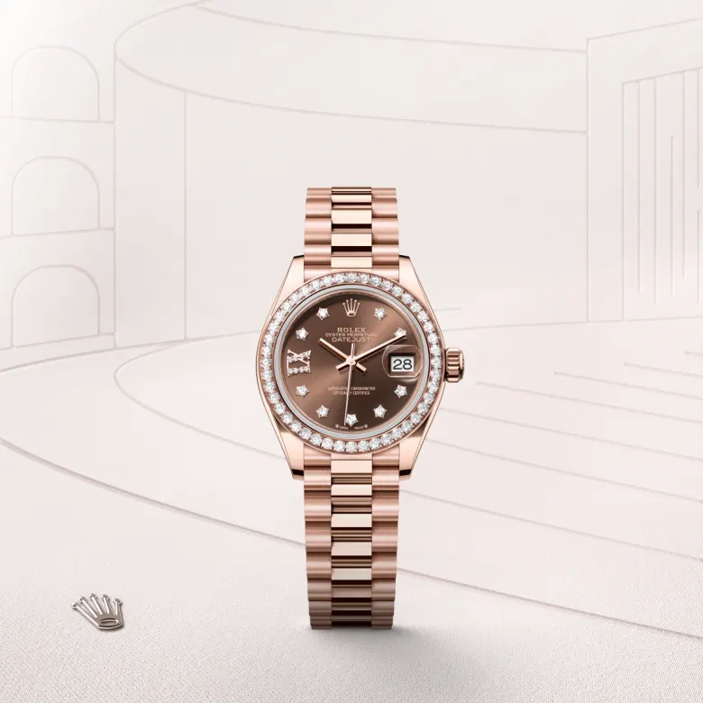 rolex Lady-Datejust in 18 ct Everose gold, M279135RBR-0001 - Croesus
