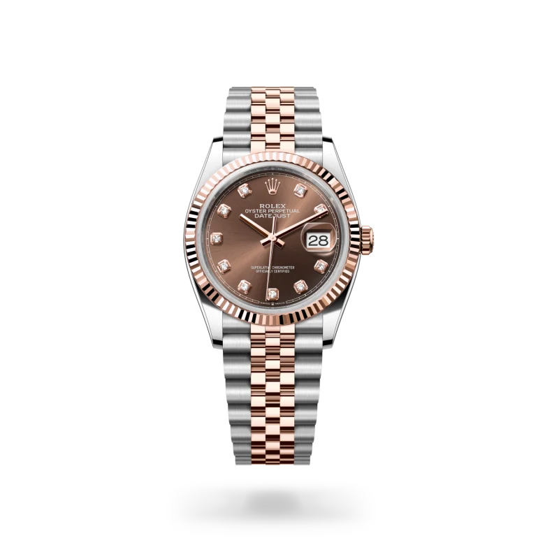 rolex Datejust in Everose Rolesor - combination of Oystersteel and Everose gold, M126231-0053 - Croesus