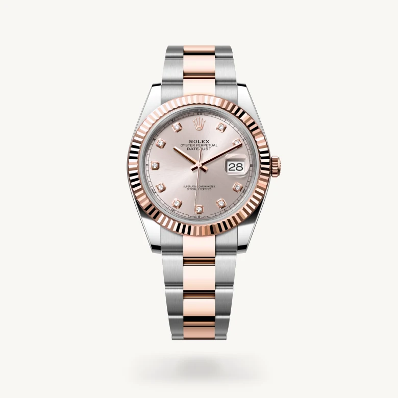 rolex Datejust in Everose Rolesor - combination of Oystersteel and Everose gold, M126331-0007 - Croesus
