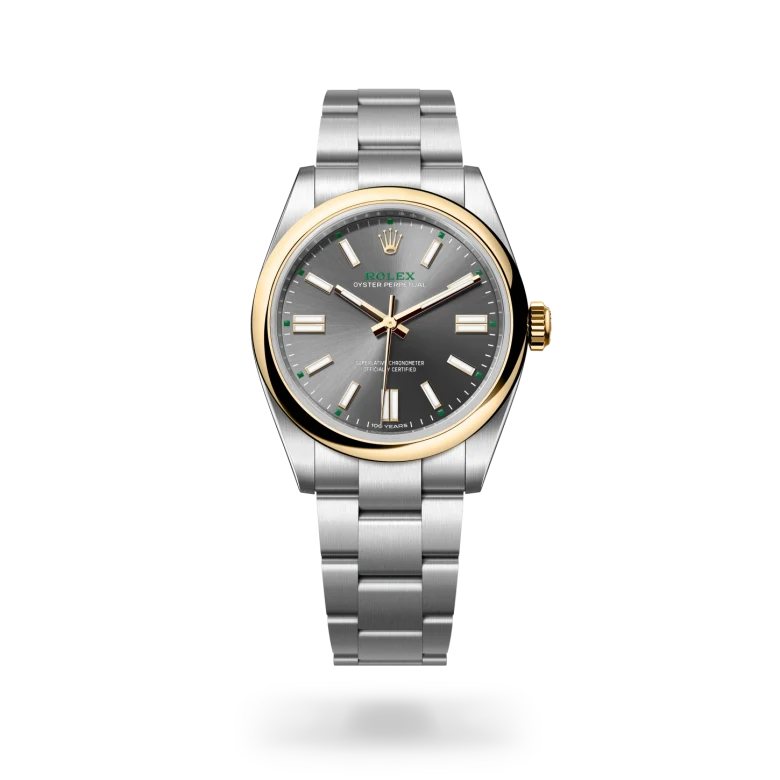 rolex Oyster Perpetual in Yellow Rolesor - combination of Oystersteel and yellow gold, M134303-0001 - Croesus