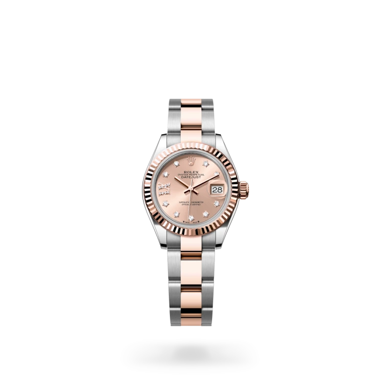 rolex Lady-Datejust in Everose Rolesor - combination of Oystersteel and Everose gold, M279171-0028 - Croesus